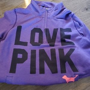 Pink half zip